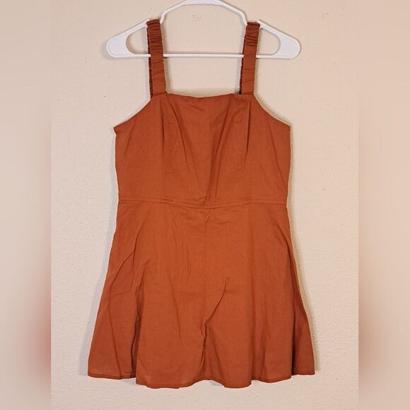 Arizona Bombay Brown short romper size large NWT - Picture 1 of 6